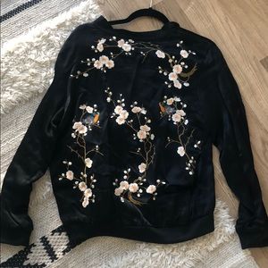 Zara Jackets & Coats - Zara Flora Bomber Jacket Zara Jackets & Coats - Zara Flora Bomber Jacket